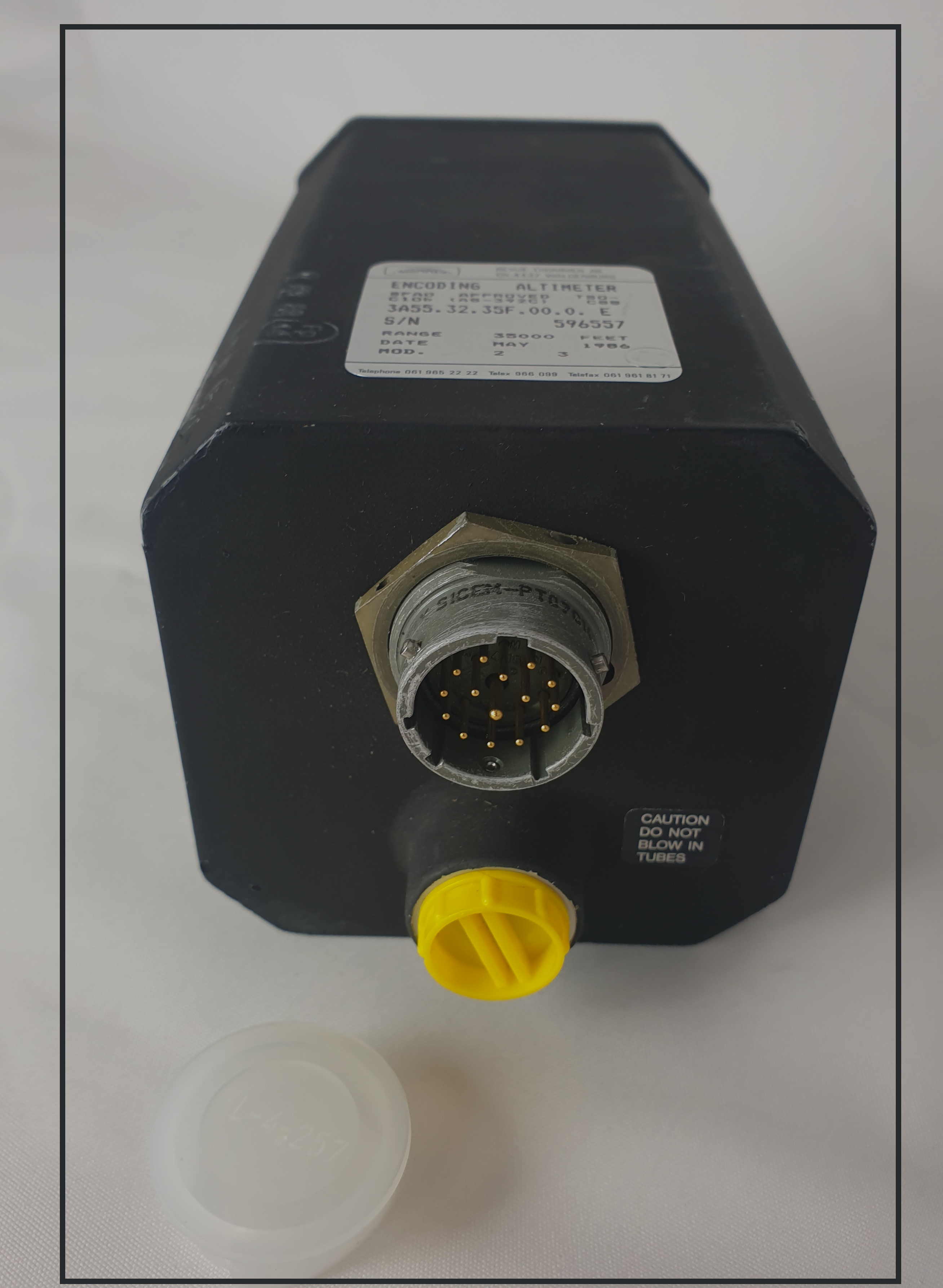 Rosenbaum Aviation ® EUROPE Encoding Altimeter Range 35000 FEET