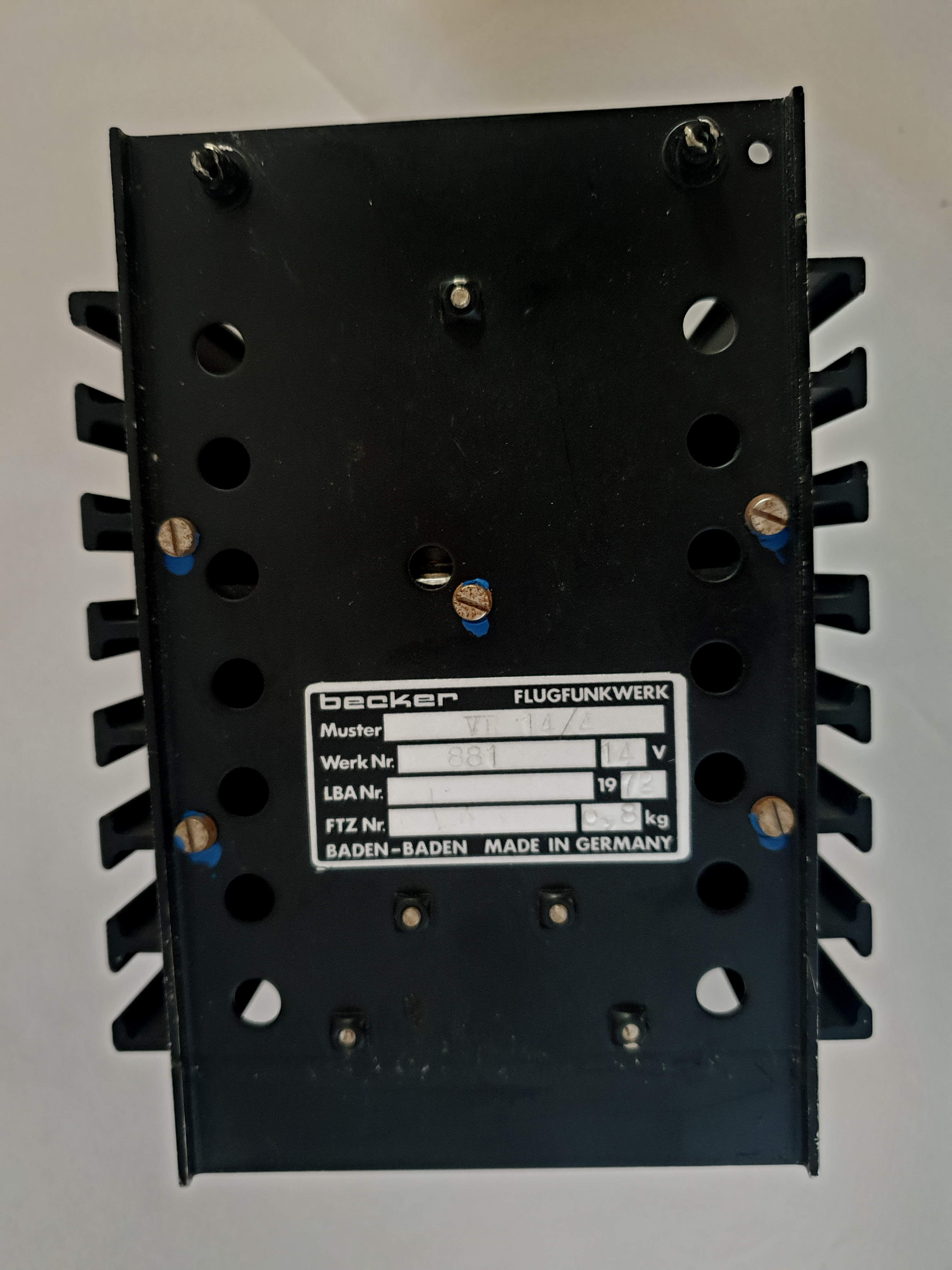 Rosenbaum Aviation ® EUROPE Becker Voltager Regulator 6110121645344 Bo 105 P1M Helicopter